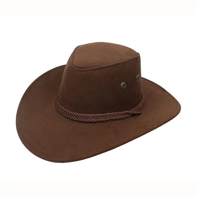 Cowboy Hat Spring And Summer Outdoor Sun Hat Men's Horse Riding Beach Hat CJ