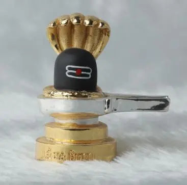 Gold & Silver Plated Shivling – 3x1.50x3.75 Inches, 100 Grams | Sacred Hindu Religious Idol for Pooja & Home Temple Attractive Sister