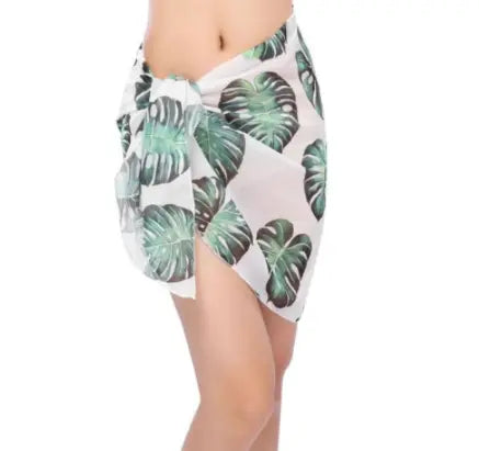 Digitally Printed Beach Chiffon Scarf Skirt CJ