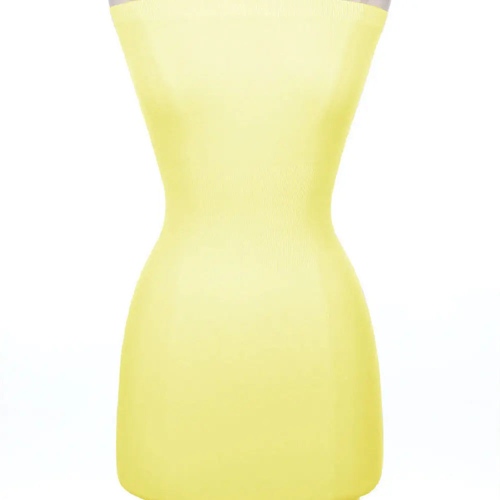 Elastic Evening Party Buttock Simple Bra Dress CJ