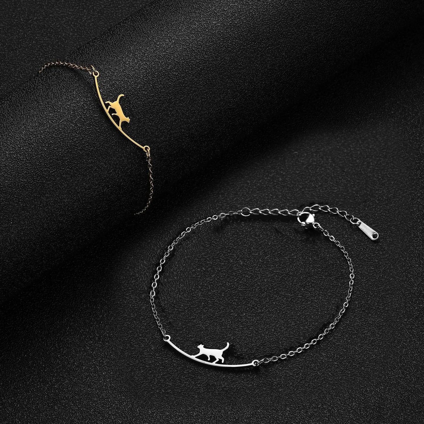 Women's Cute Walking Cat Anklet CJ