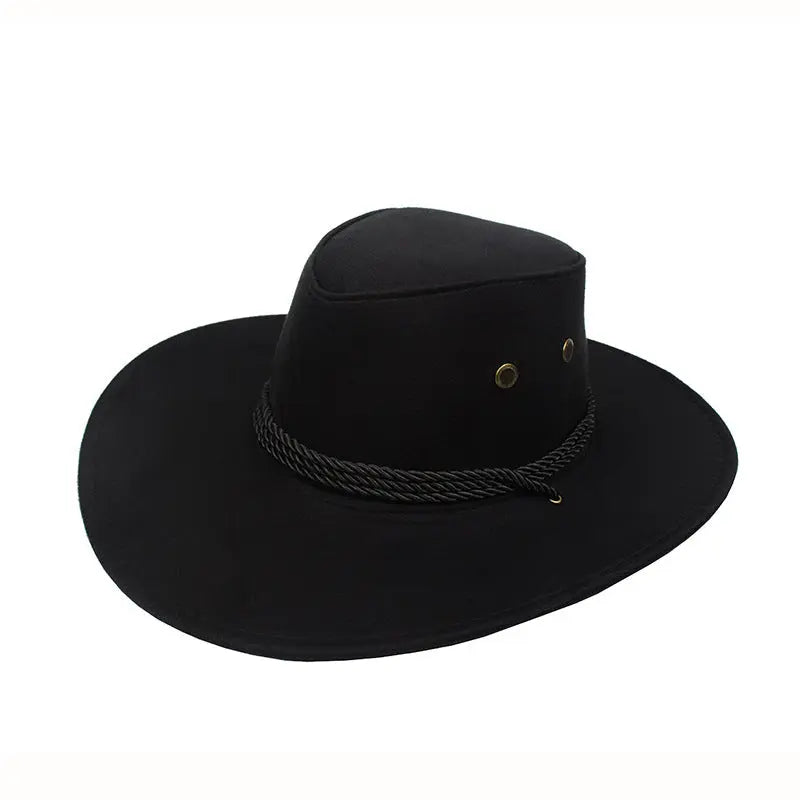 Cowboy Hat Spring And Summer Outdoor Sun Hat Men's Horse Riding Beach Hat CJ