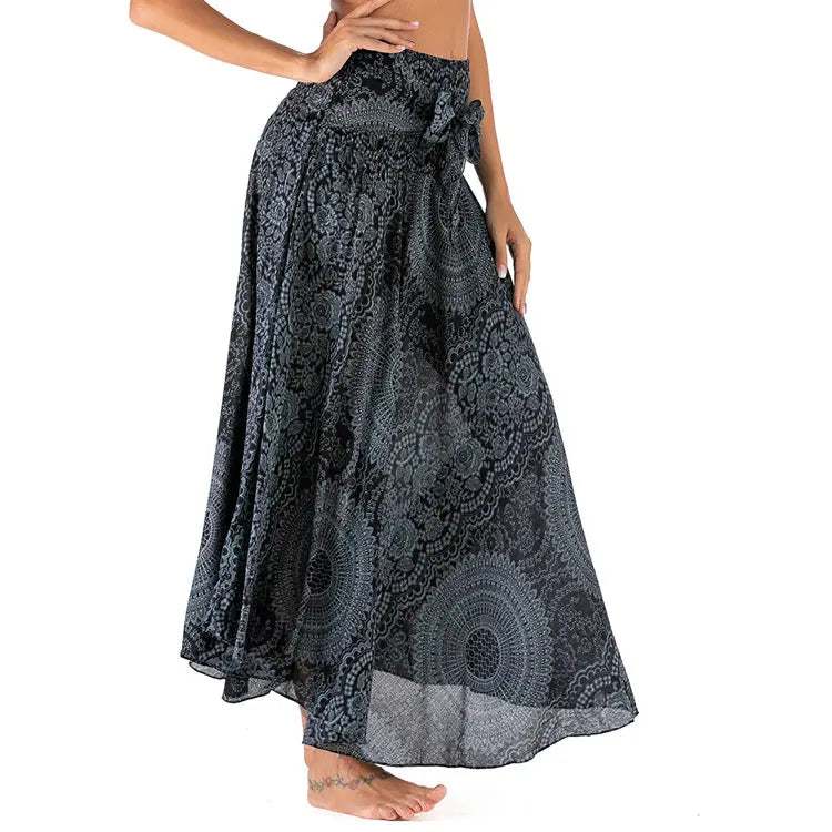 Ladies Fashion Two-Wear Swing Boho Skirt CJ