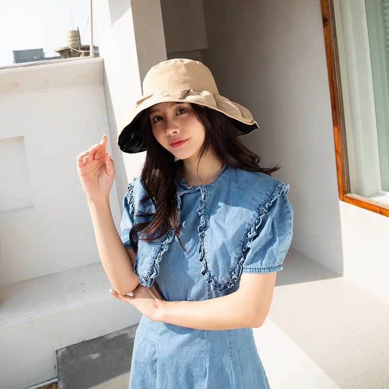 Women's Fashion Thin Big Brim Hat Attractive Sister