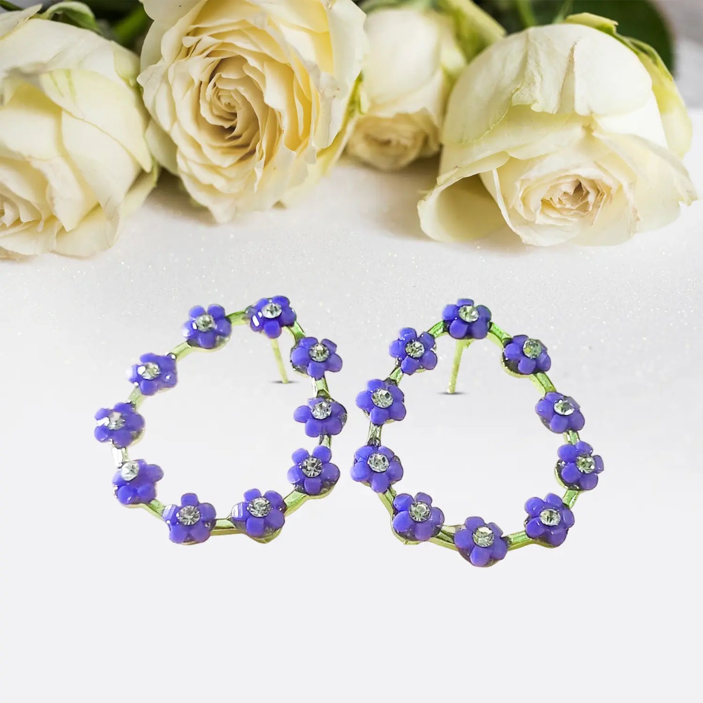 Trending flower earrings Attractive Sister