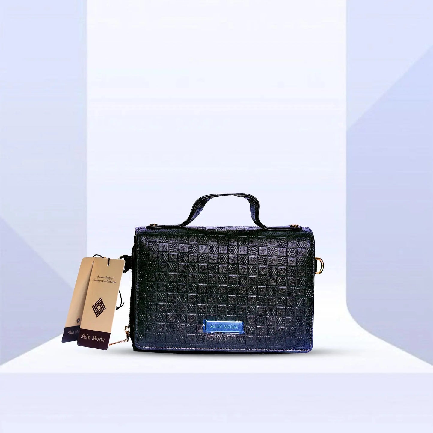 Stand out with this Super Embossed Bricks Print Leather Bag Handbag for Women Luxuriesbliss