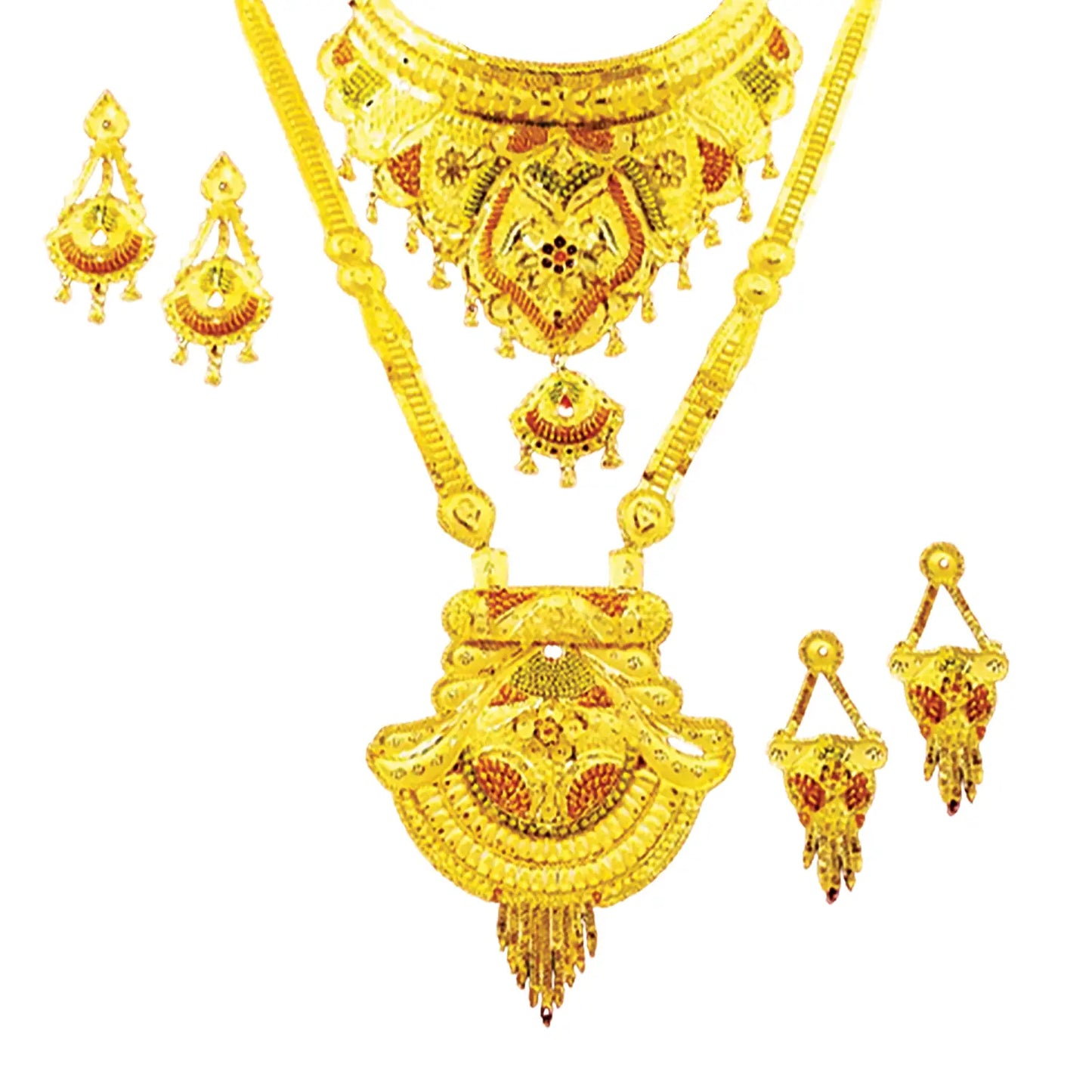 Exquisite 2 Gram Gold Combo Necklace Set – Traditional & Stylish - Attractive Sister