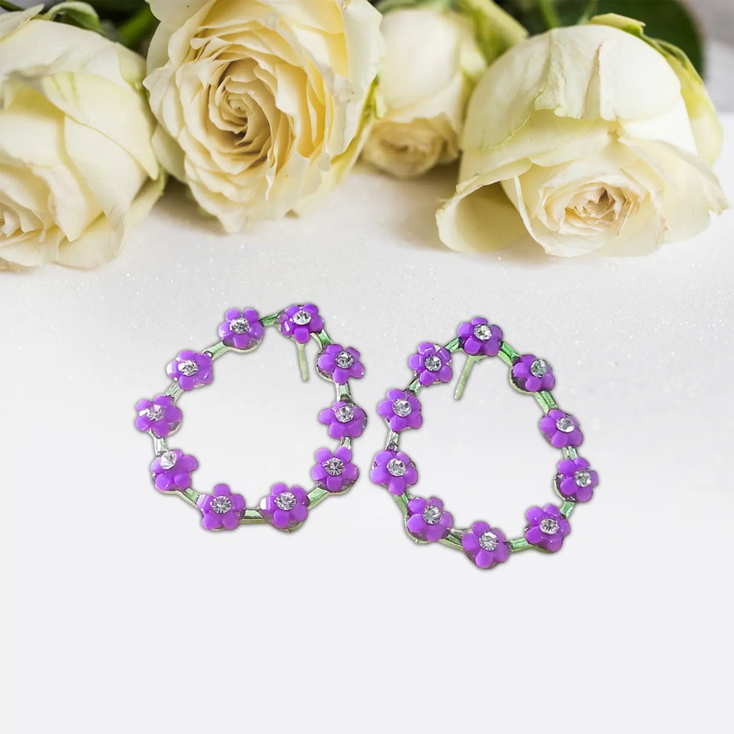 Trending flower earrings Attractive Sister