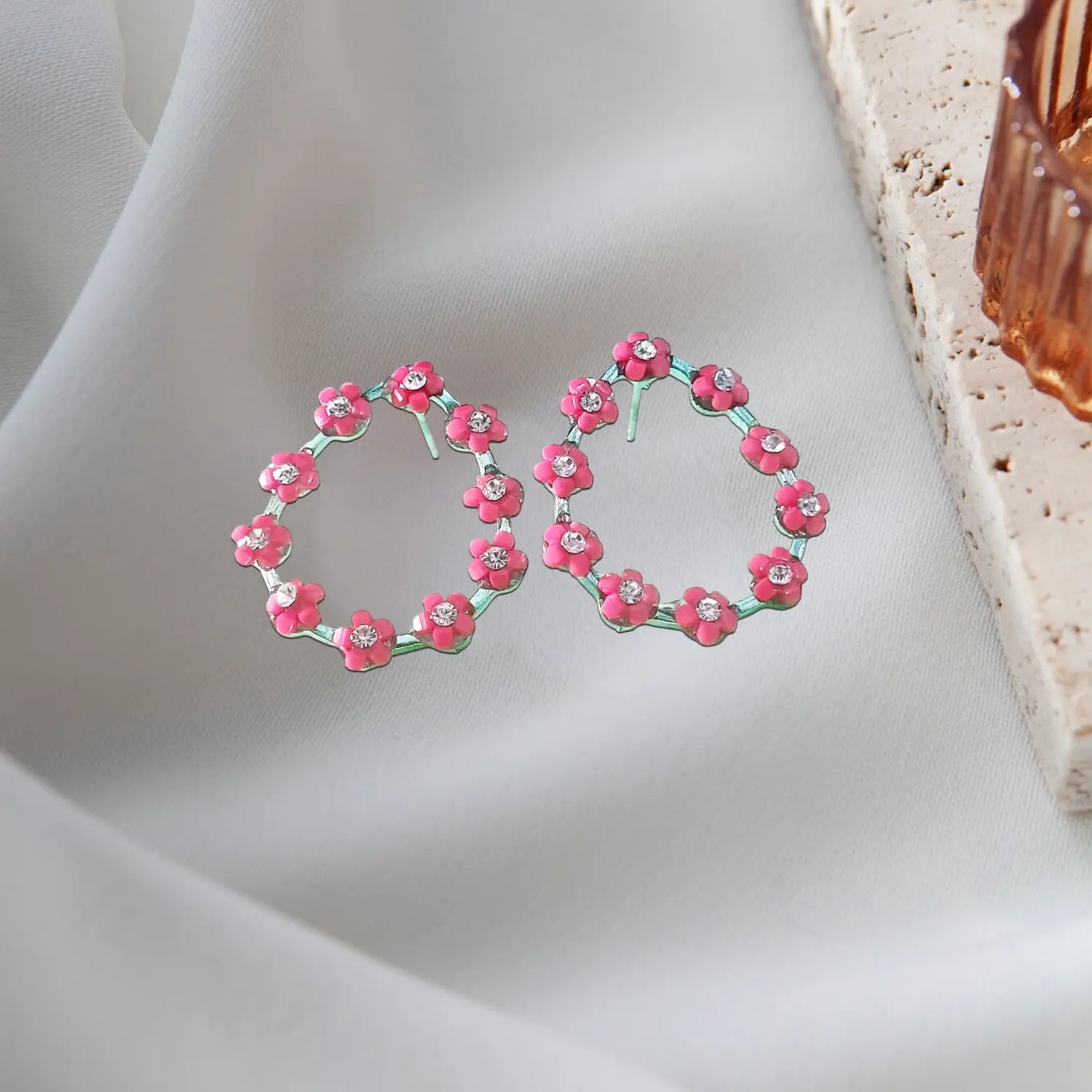 Trending flower earrings Attractive Sister