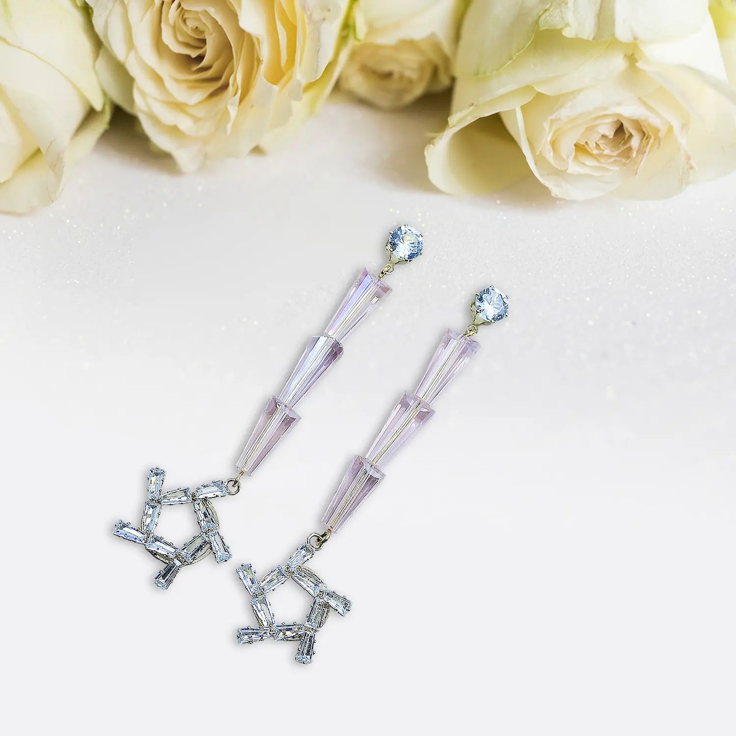 Classic Star Stud Earrings Attractive Sister