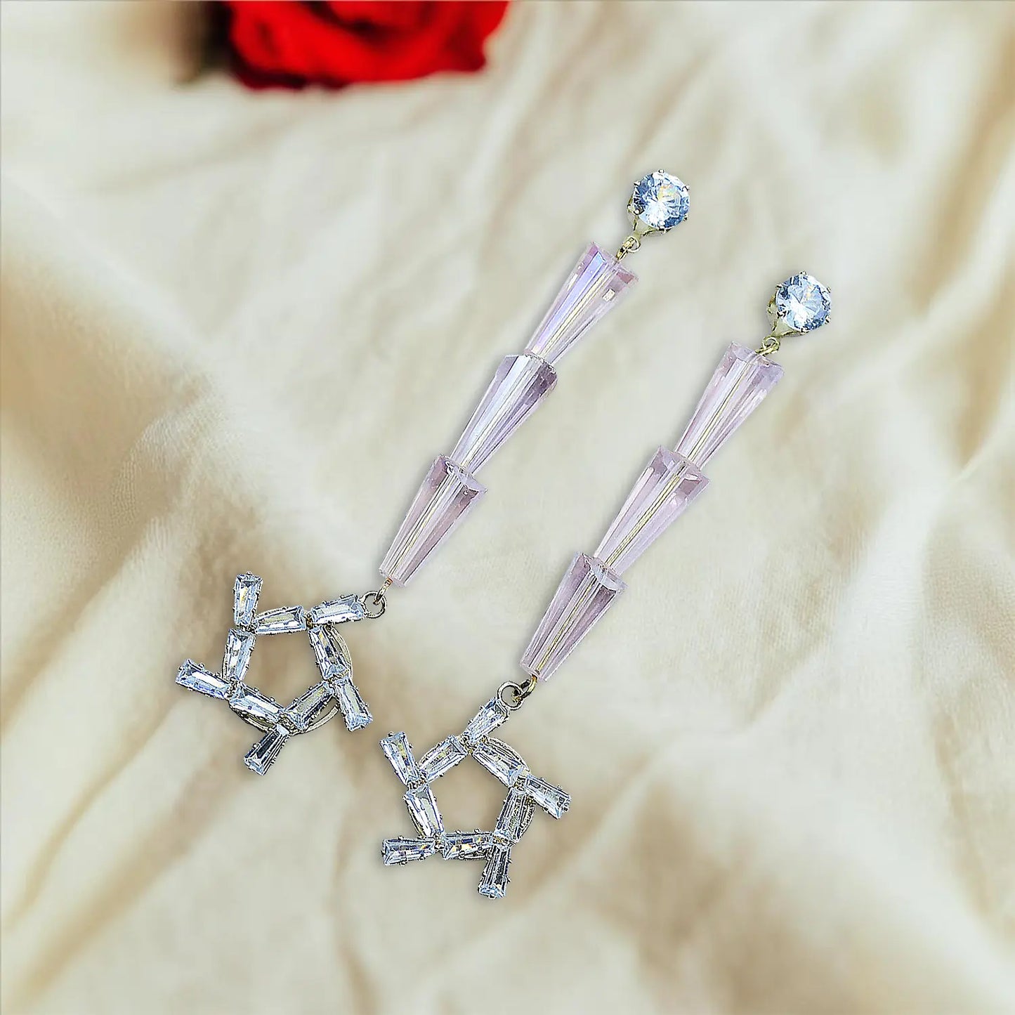 Classic Star Stud Earrings Attractive Sister