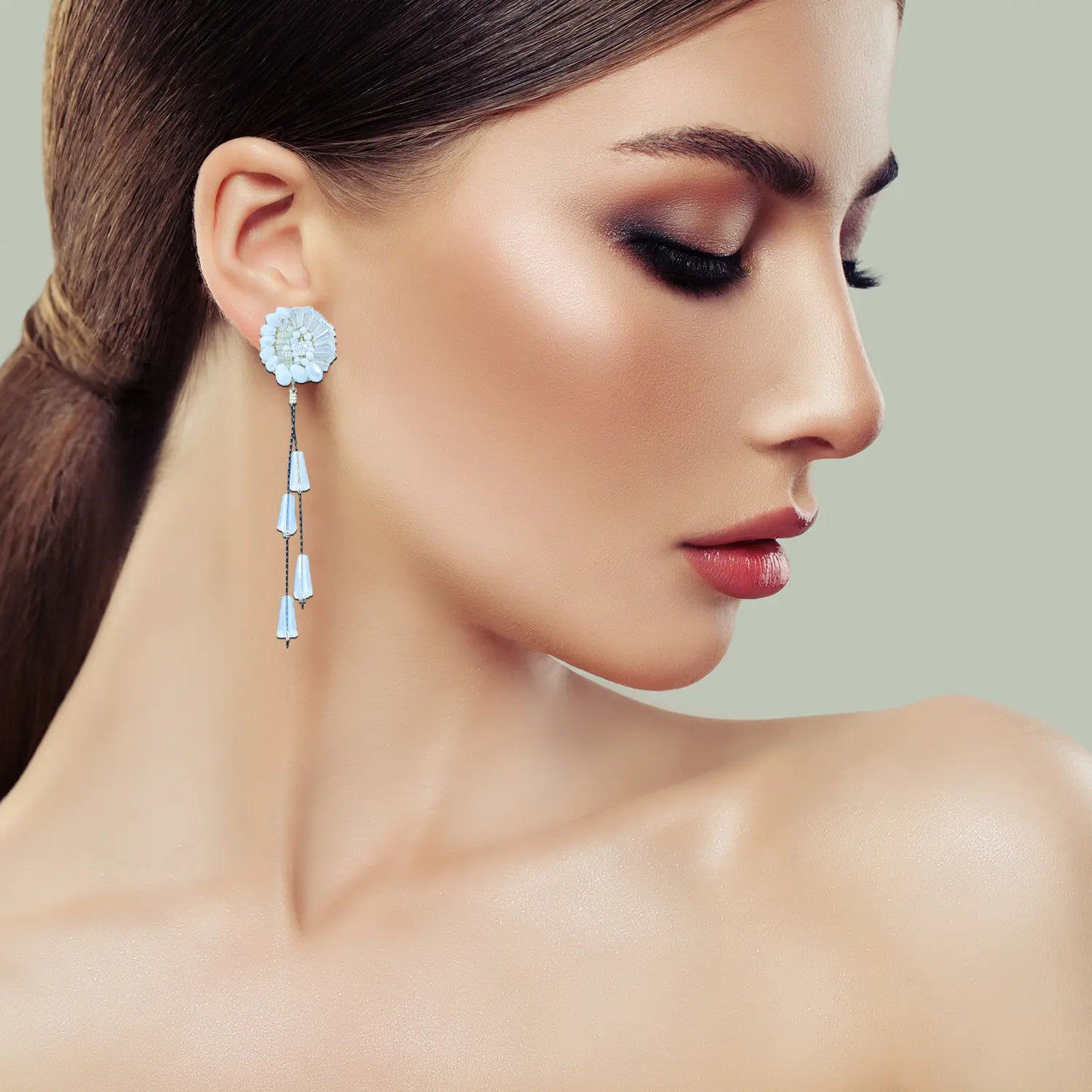 fashion earrings Bead earrings perfect for everyday and any outfit Attractive Sister