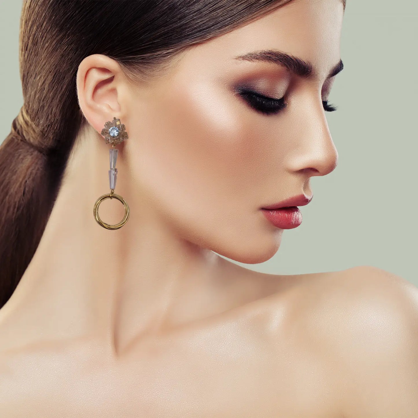 Radiant Blossoms: Exquisite Statement Earrings Attractive Sister