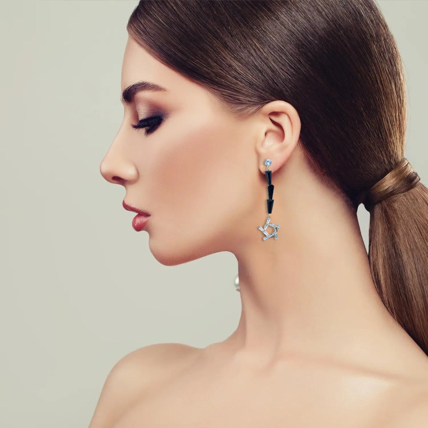 Classic Star Stud Earrings Attractive Sister