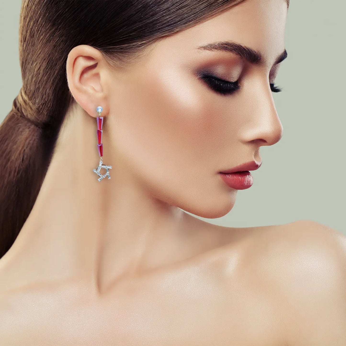 Classic Star Stud Earrings Attractive Sister