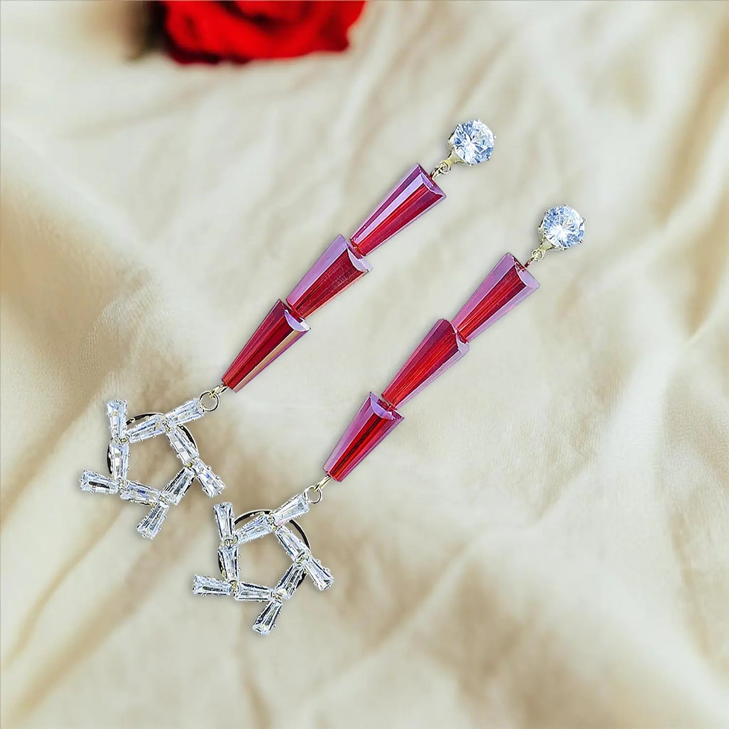 Classic Star Stud Earrings Attractive Sister