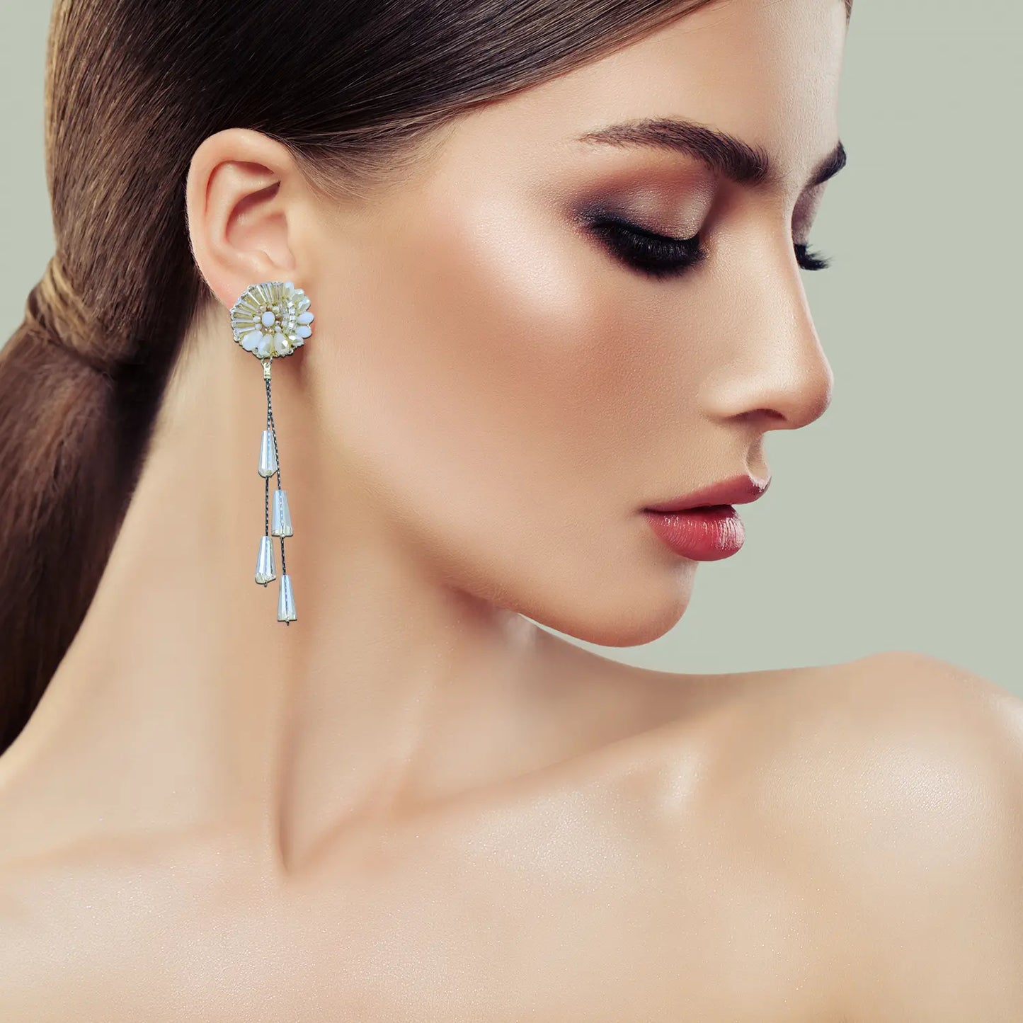 fashion earrings Bead earrings perfect for everyday and any outfit Attractive Sister