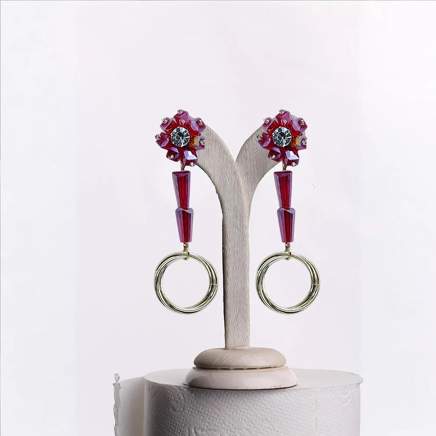 Radiant Blossoms: Exquisite Statement Earrings Attractive Sister