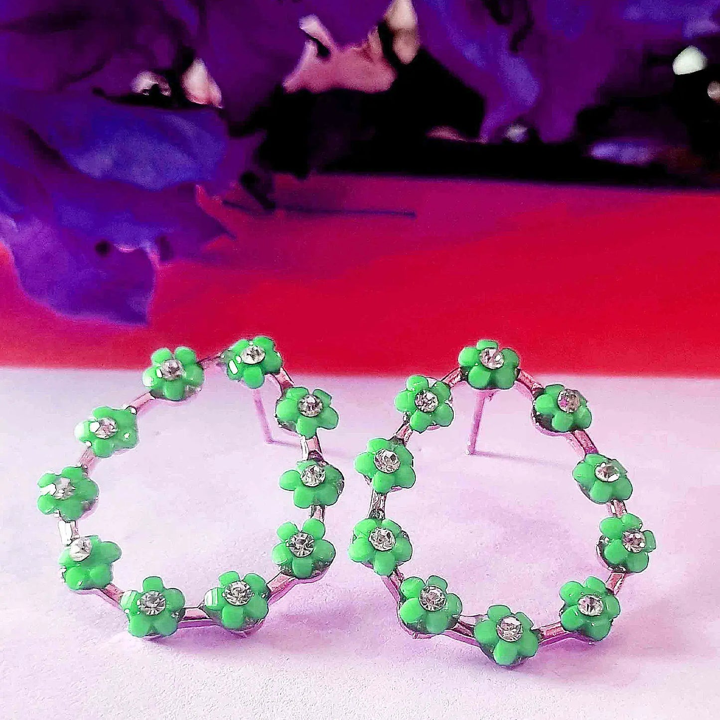 Trending flower earrings Attractive Sister