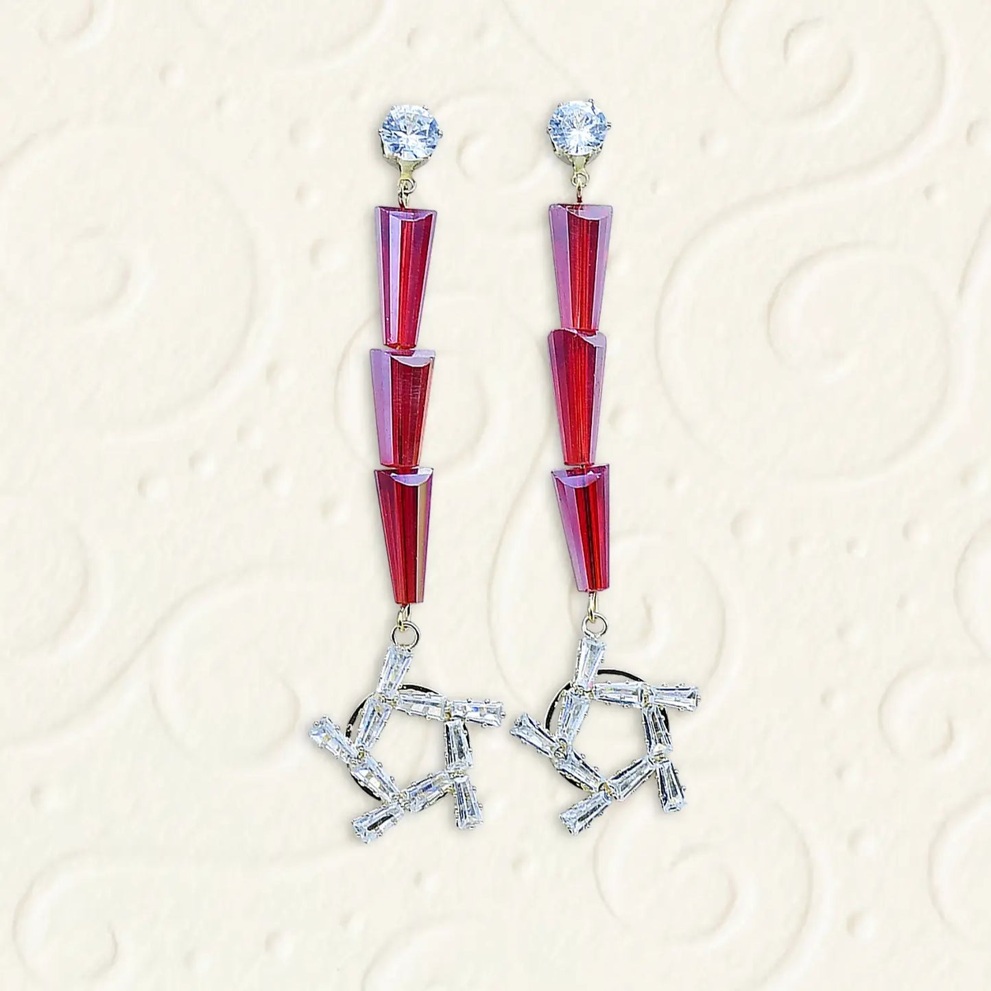 Classic Star Stud Earrings Attractive Sister