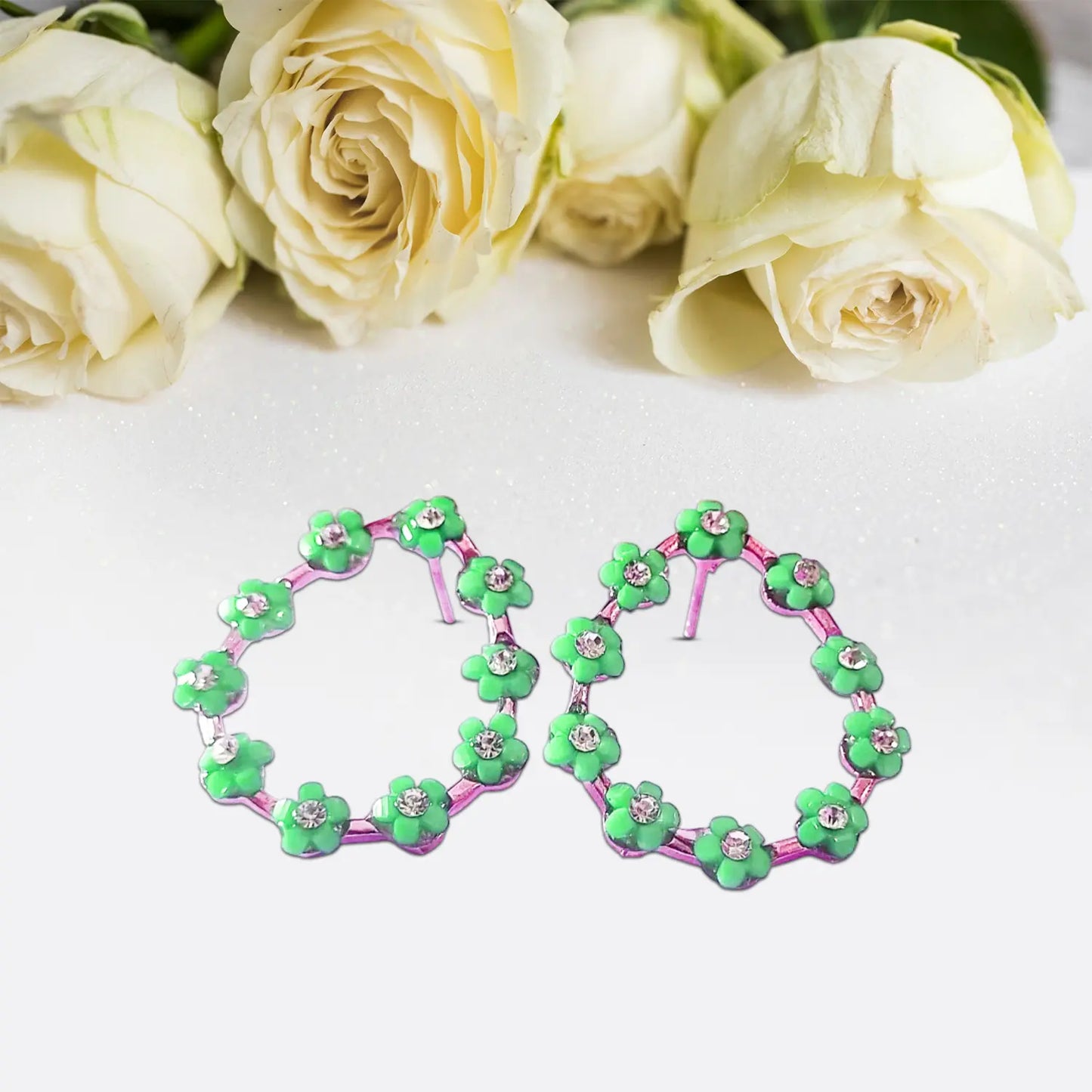 Trending flower earrings Attractive Sister