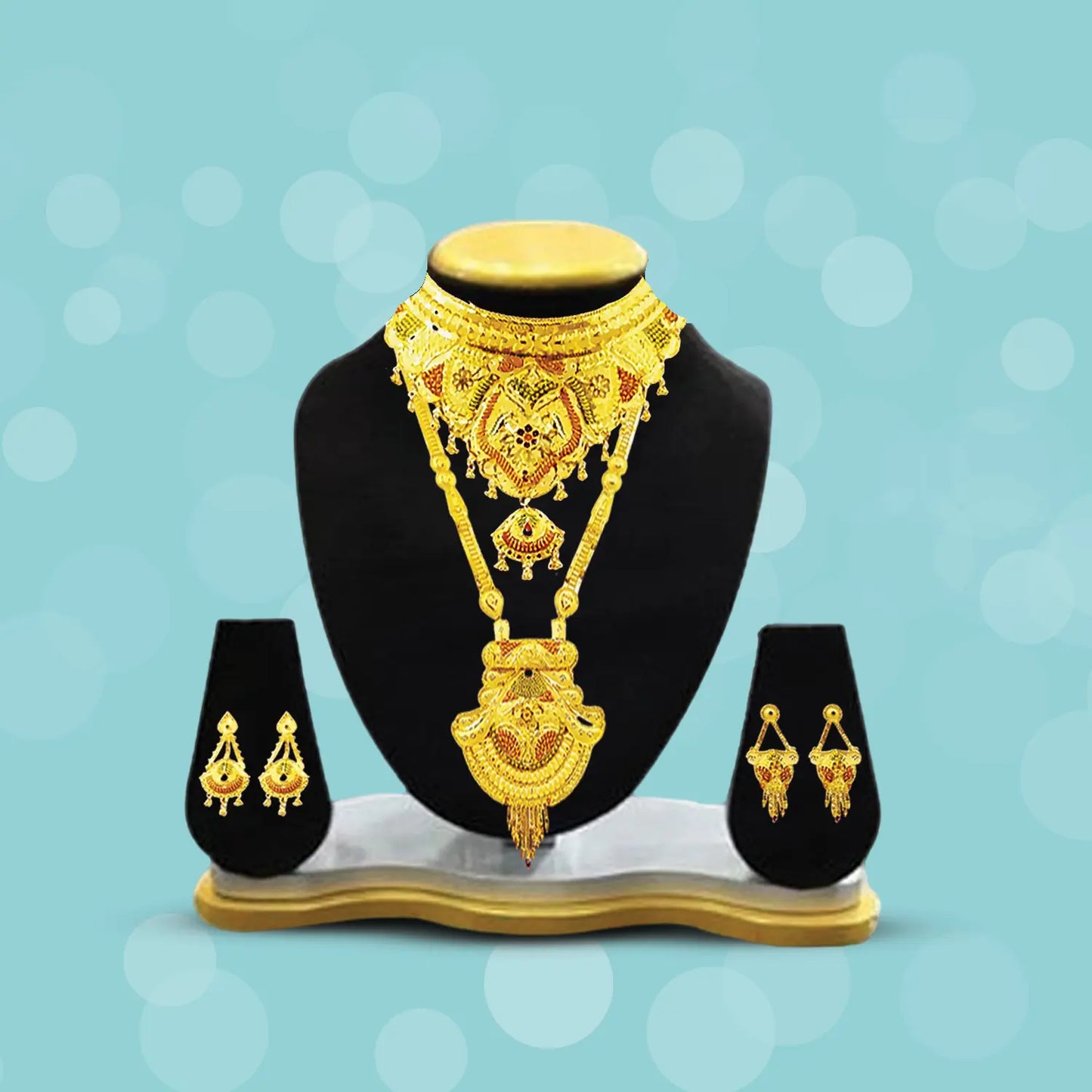Exquisite 2 Gram Gold Combo Necklace Set – Traditional & Stylish - Attractive Sister