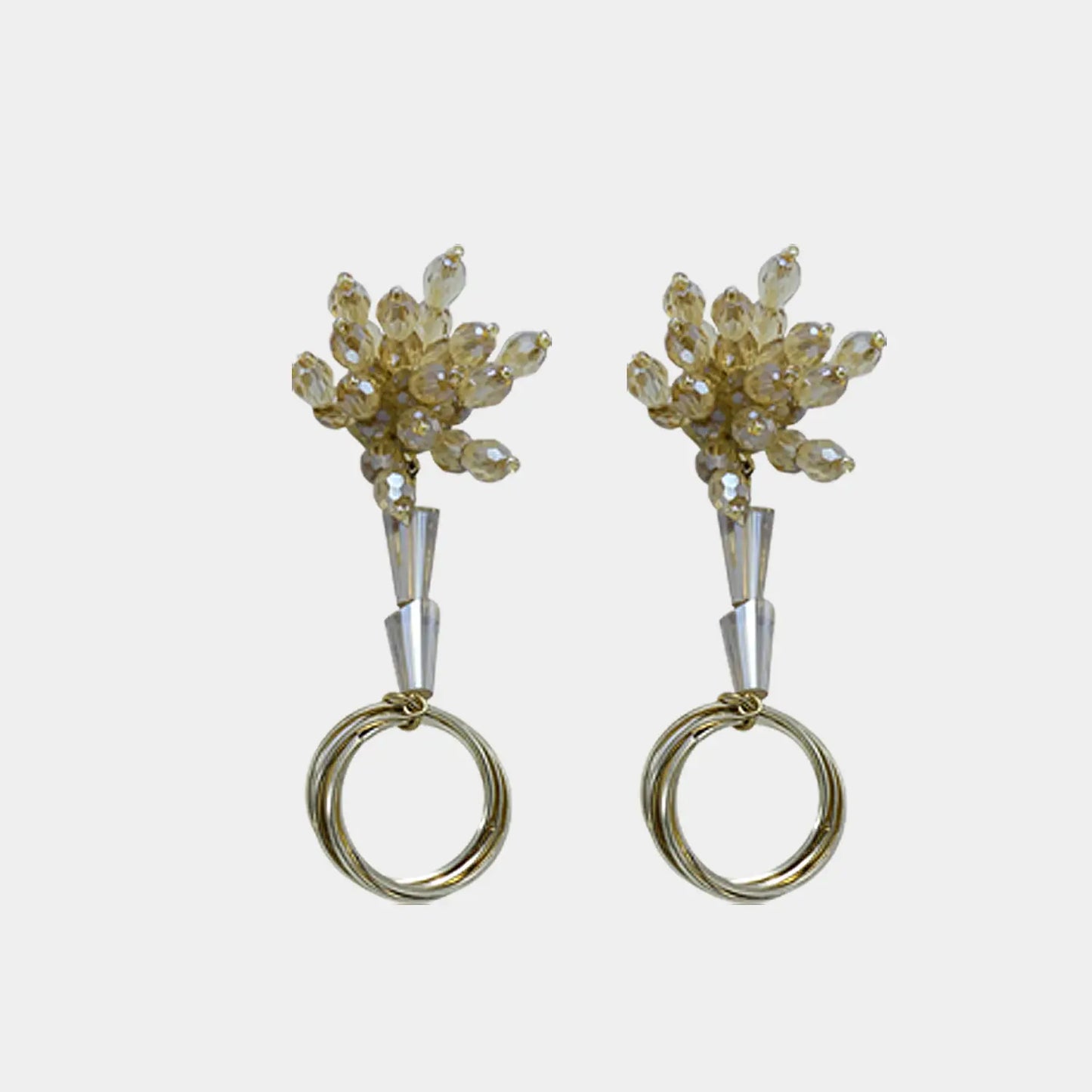 Trendy new design Textured Hoop and Stud Earring Set Attractive Sister