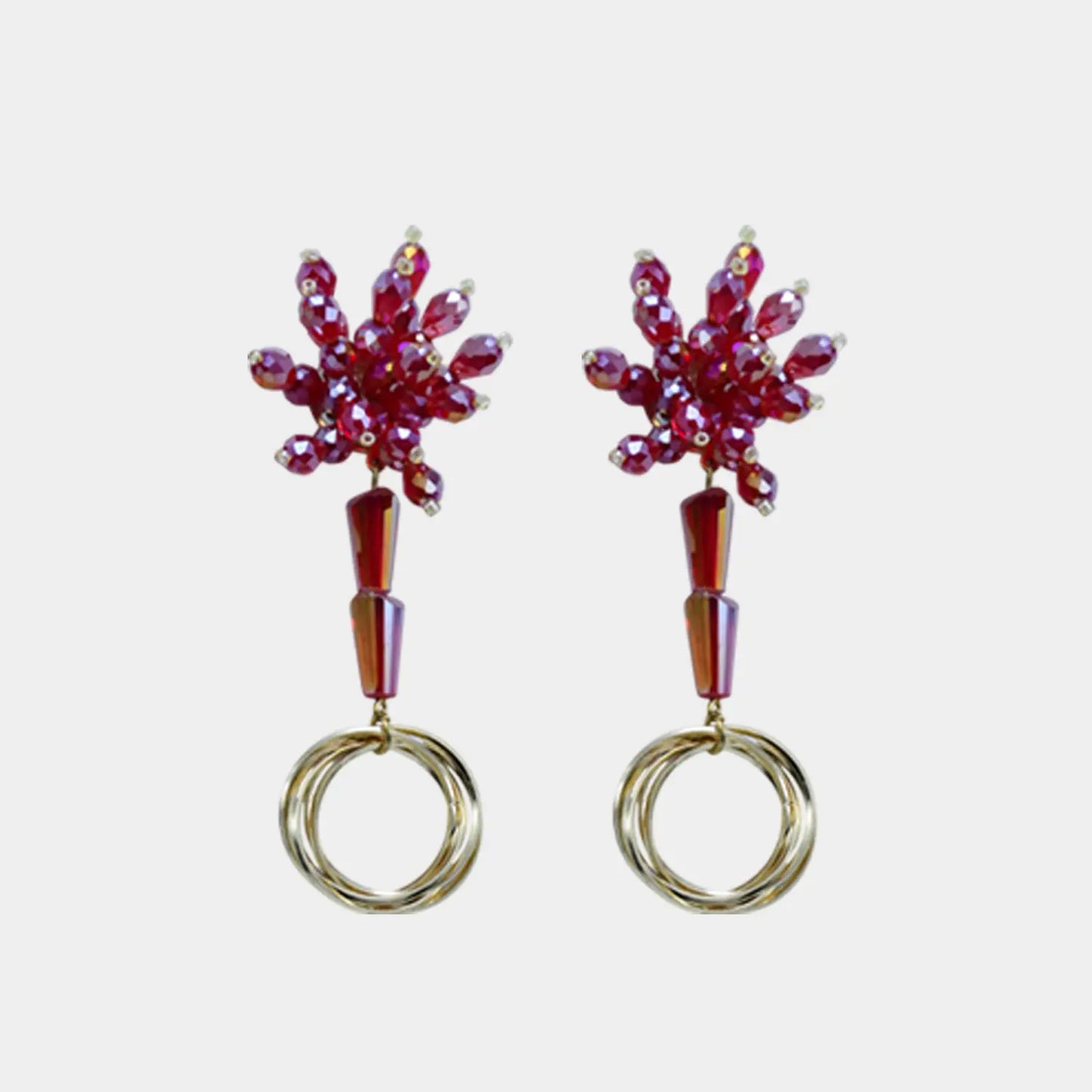 Trendy new design Textured Hoop and Stud Earring Set Attractive Sister