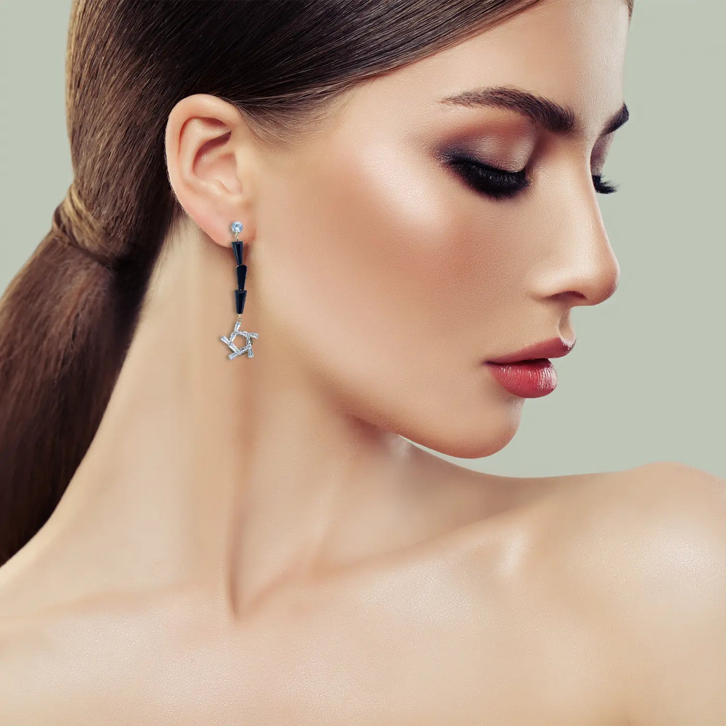 Classic Star Stud Earrings Attractive Sister