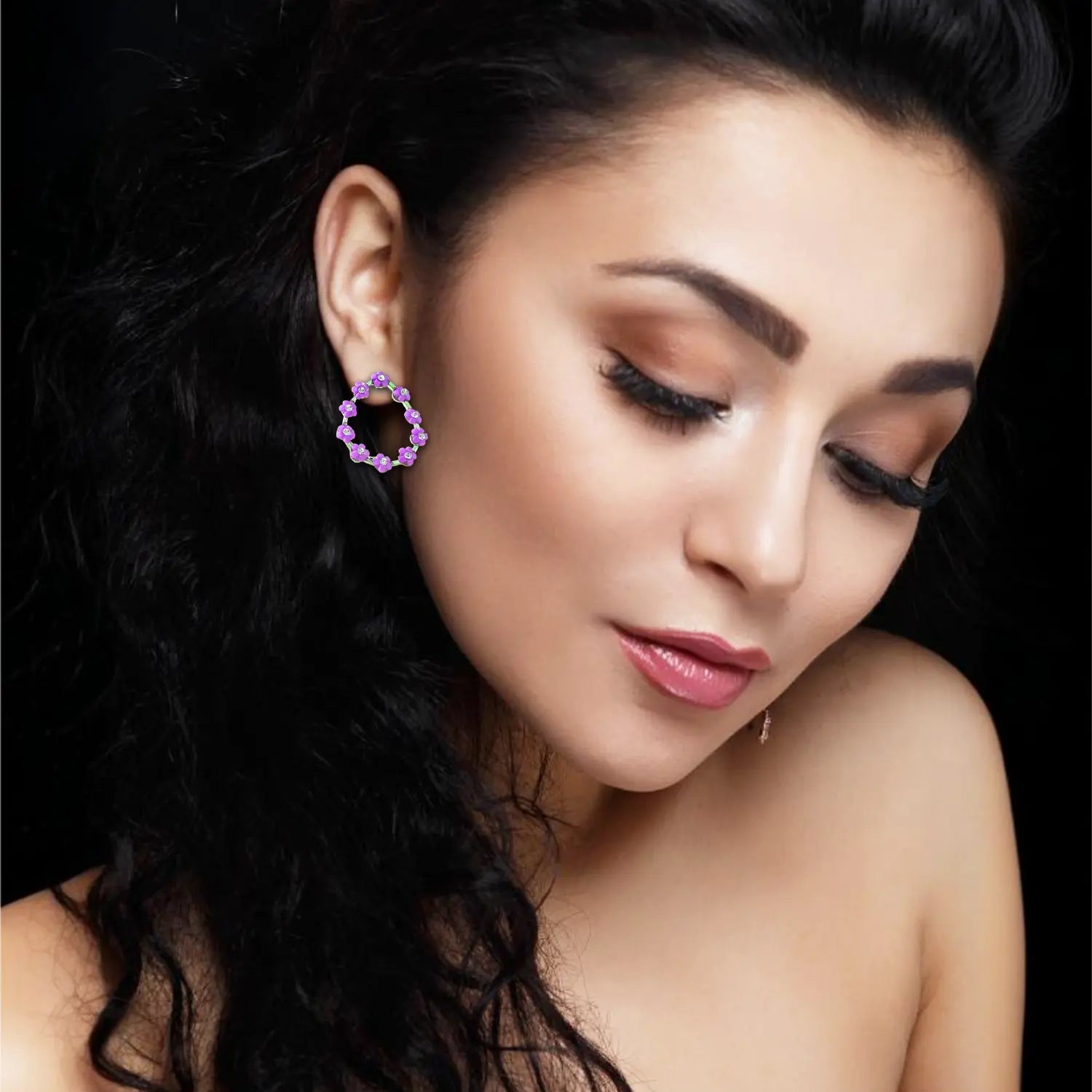 Trending flower earrings Attractive Sister