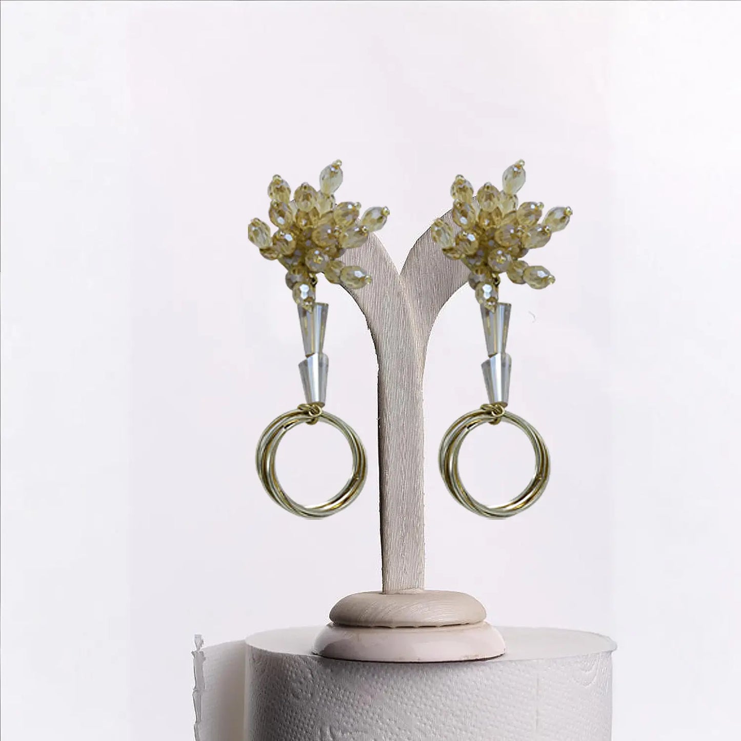 Trendy new design Textured Hoop and Stud Earring Set Attractive Sister