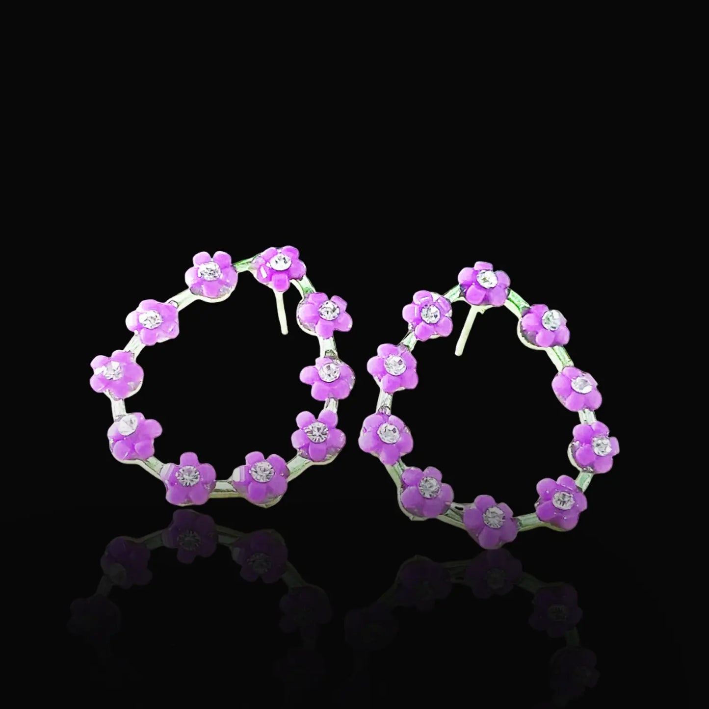 Trending flower earrings Attractive Sister