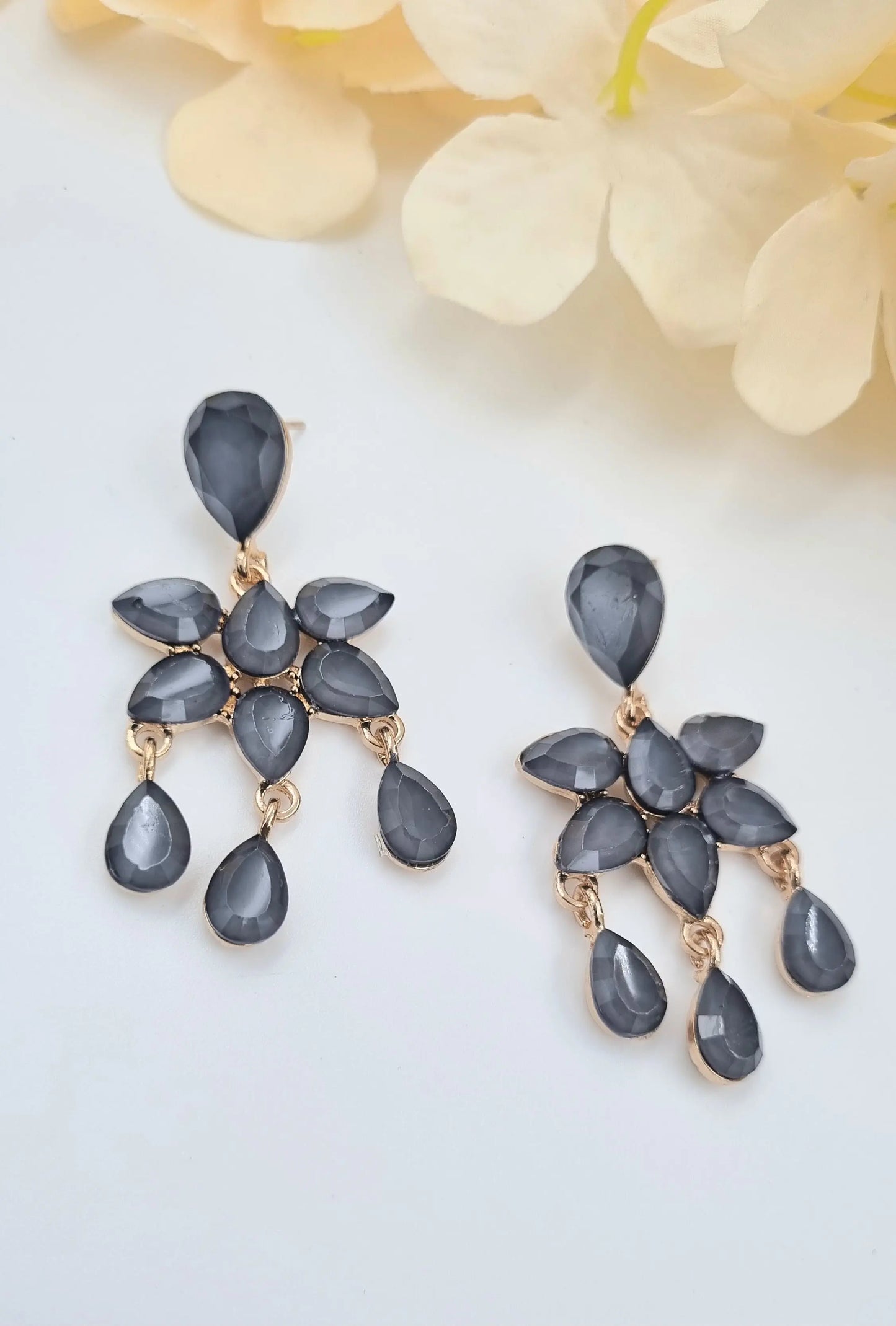 Dazzling Green Crystal Drop Earrings Attractive Sister