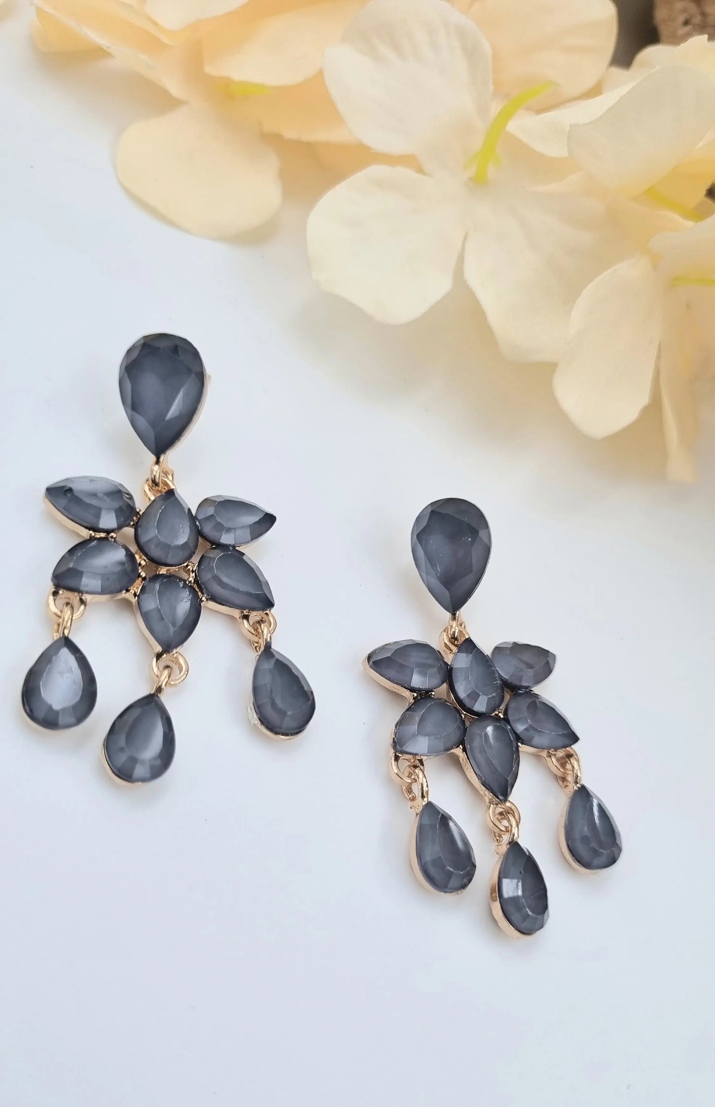 Dazzling Green Crystal Drop Earrings Attractive Sister