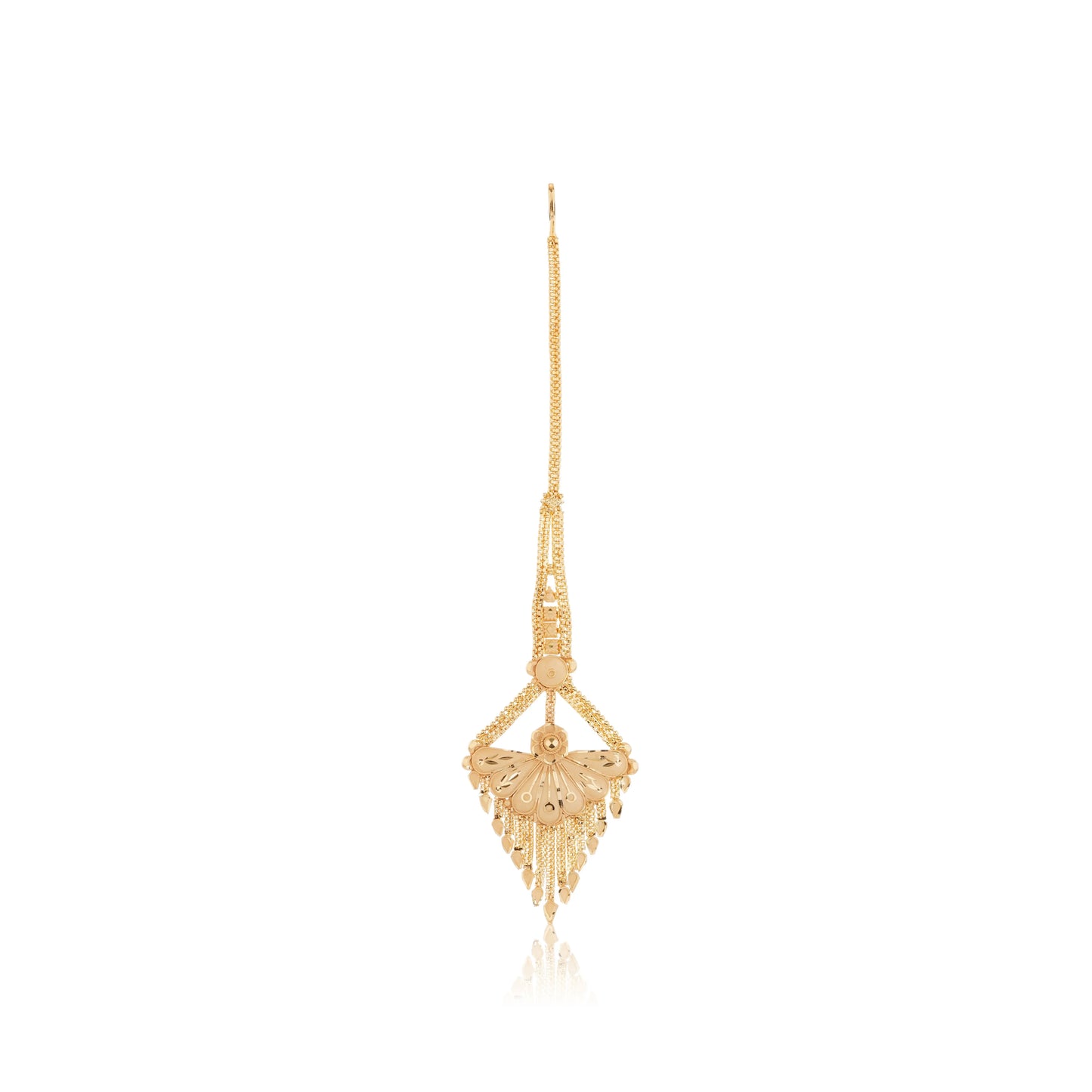 Gold-Plated Maang Tikka | Traditional Indian Bridal Hair Jewelry Attractive Sister
