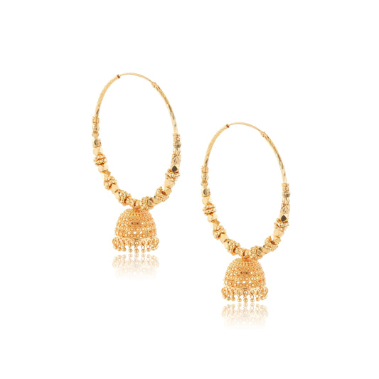 "1 Gram Gold Plated Jhumka Earrings" Attractive Sister