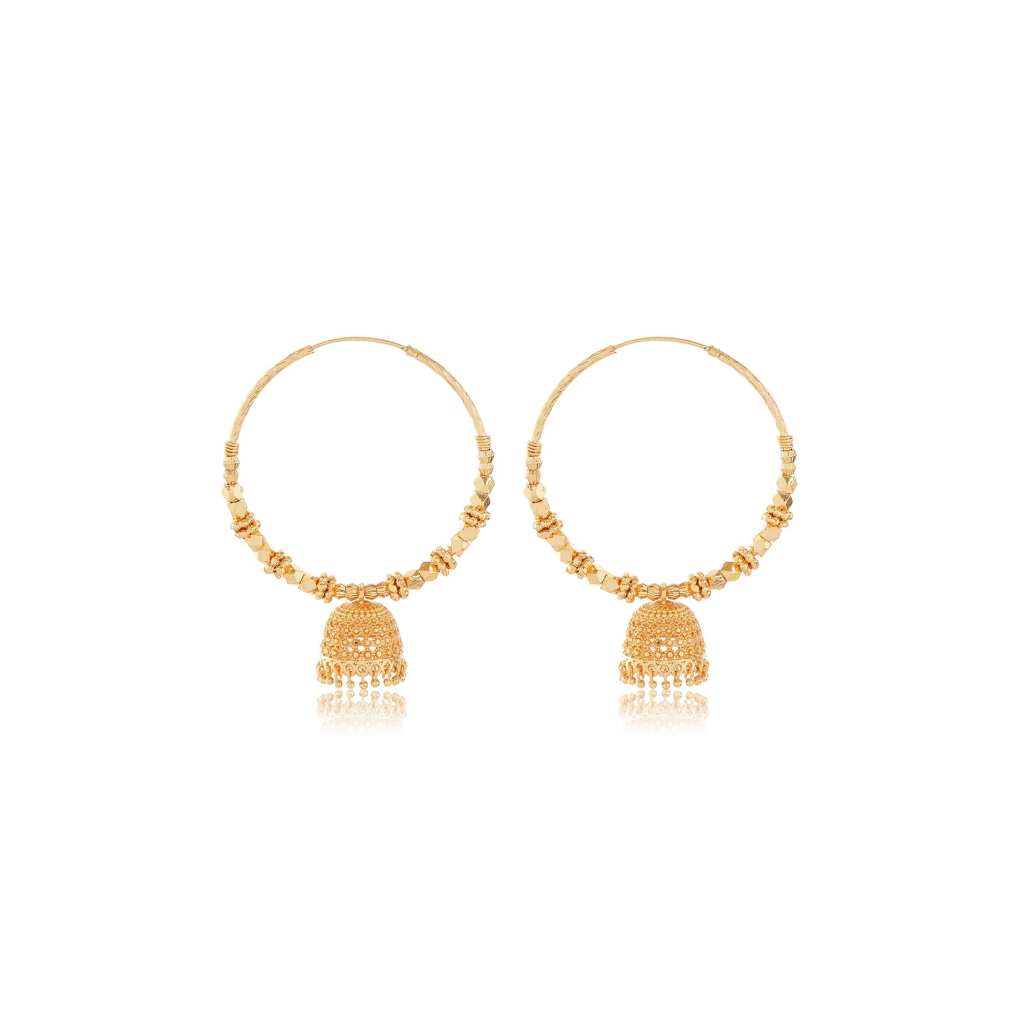 "1 Gram Gold Plated Jhumka Earrings" Attractive Sister