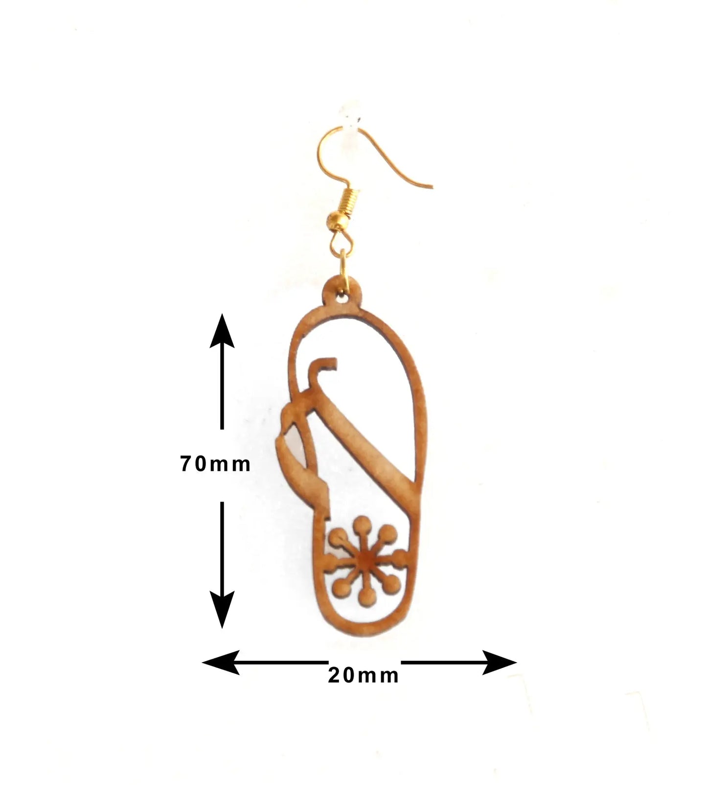 Handcrafted Wooden Earrings Set - 3 Pairs of Fun and Unique Designs Attractive Sister