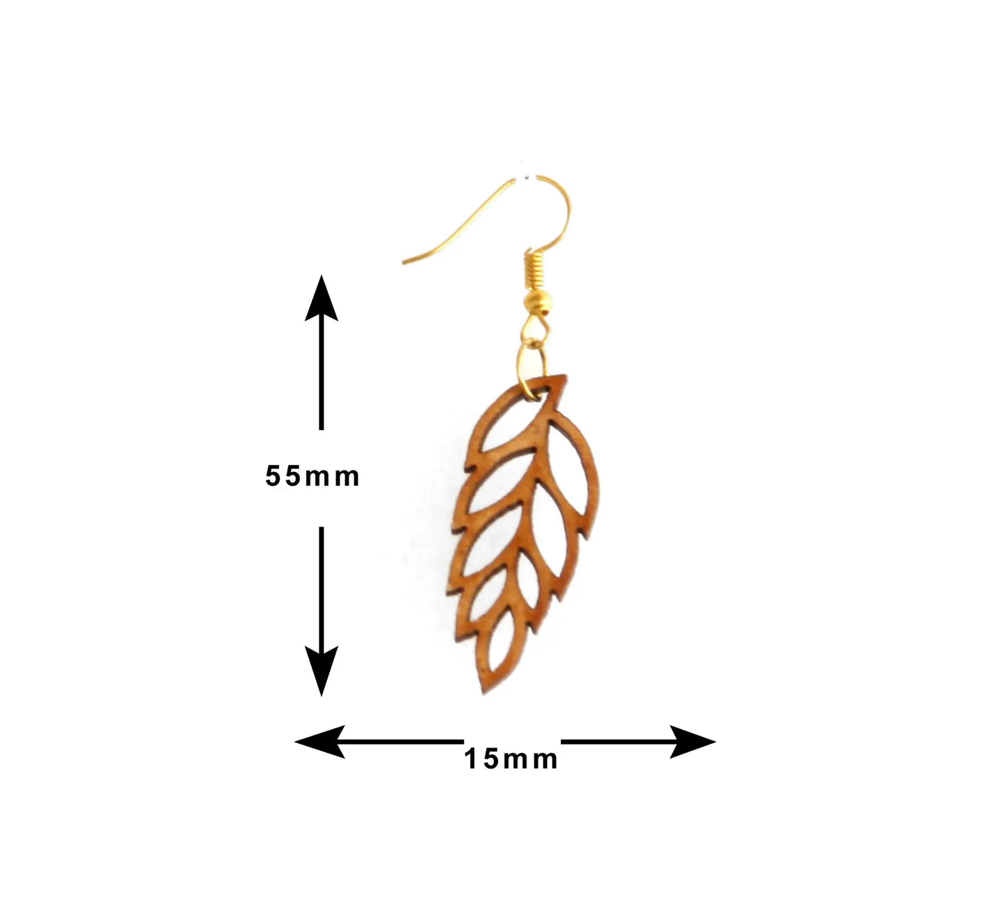 Handcrafted Wooden Earrings Set - 4 Pairs of Unique and Playful Designs Attractive Sister