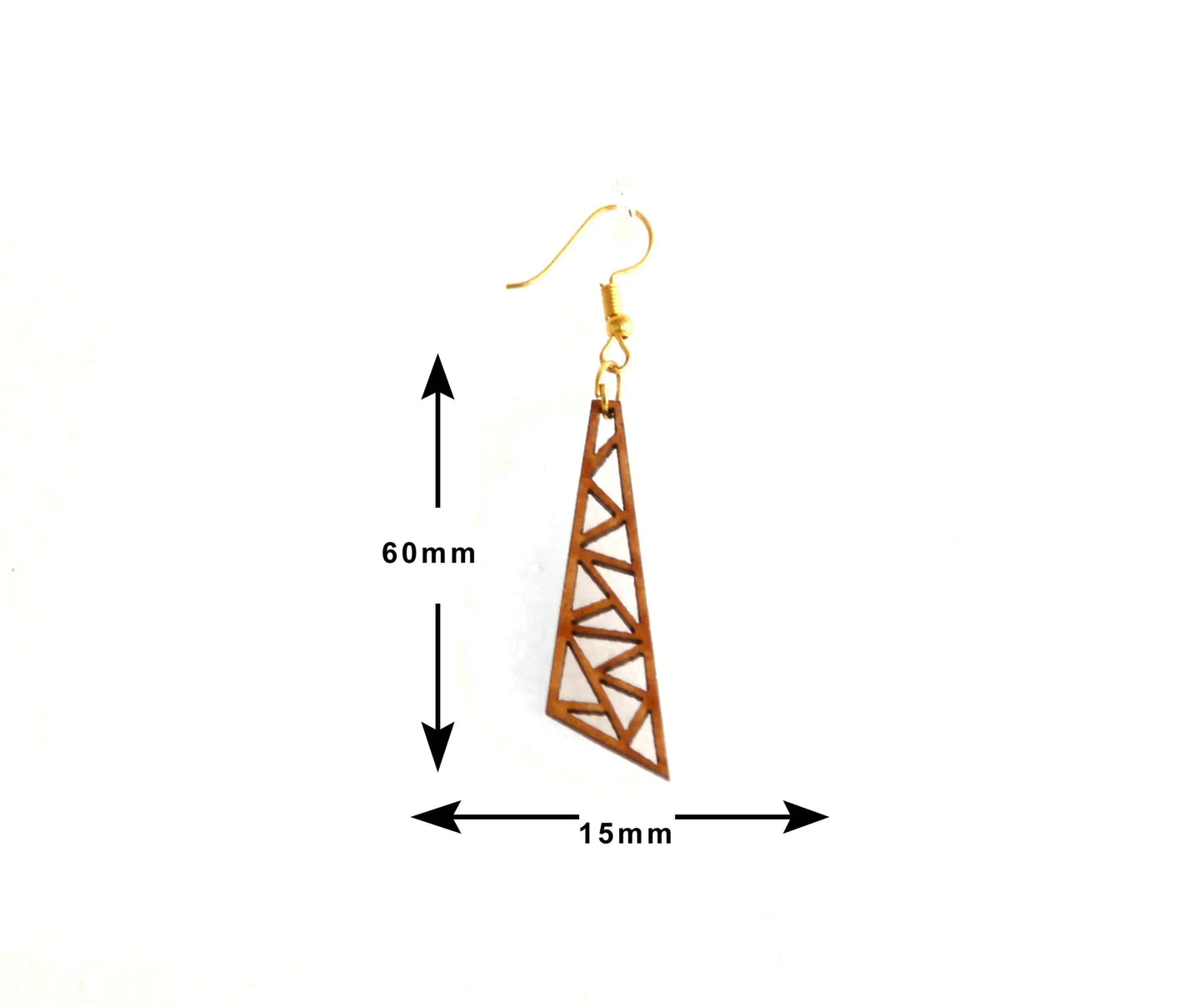 Nature-Inspired Wooden Earrings - Eco-Friendly Fashion Attractive Sister
