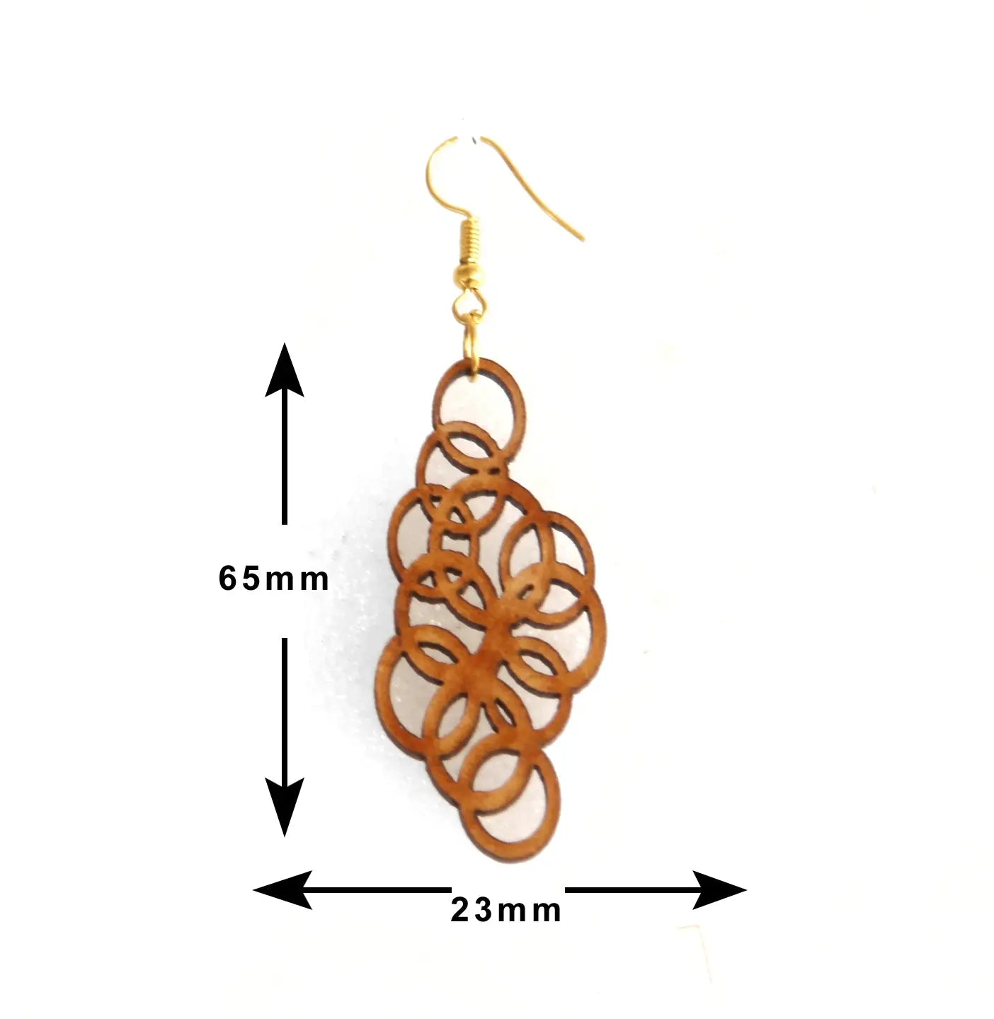Nature-Inspired Wooden Earrings - Eco-Friendly Fashion Attractive Sister