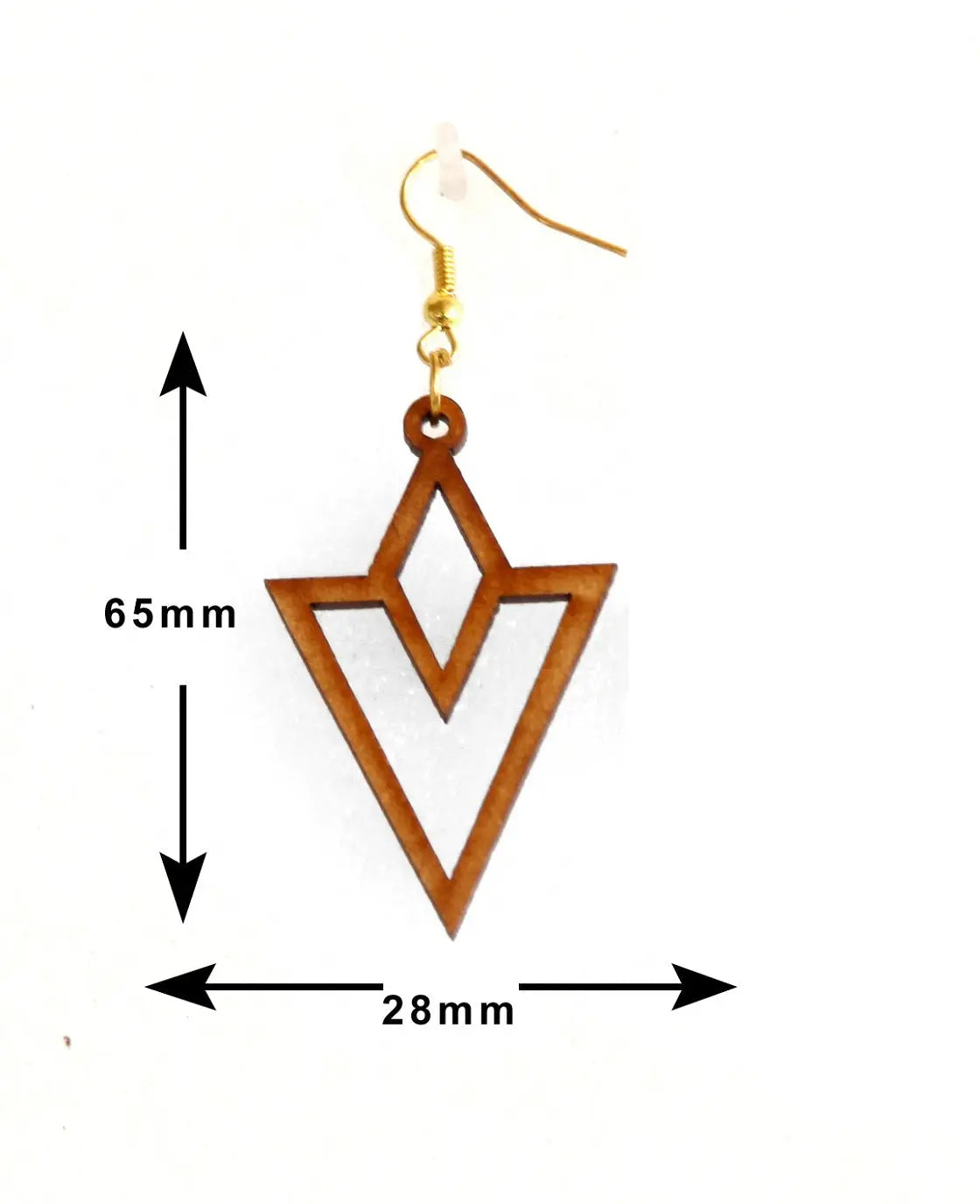 Geometric Wooden Earrings - Lightweight and Stylish Attractive Sister