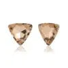 Elegant Trillion-Cut Champagne Crystal Stud Earrings for Women – Party Wear & Gift Choice Attractive Sister