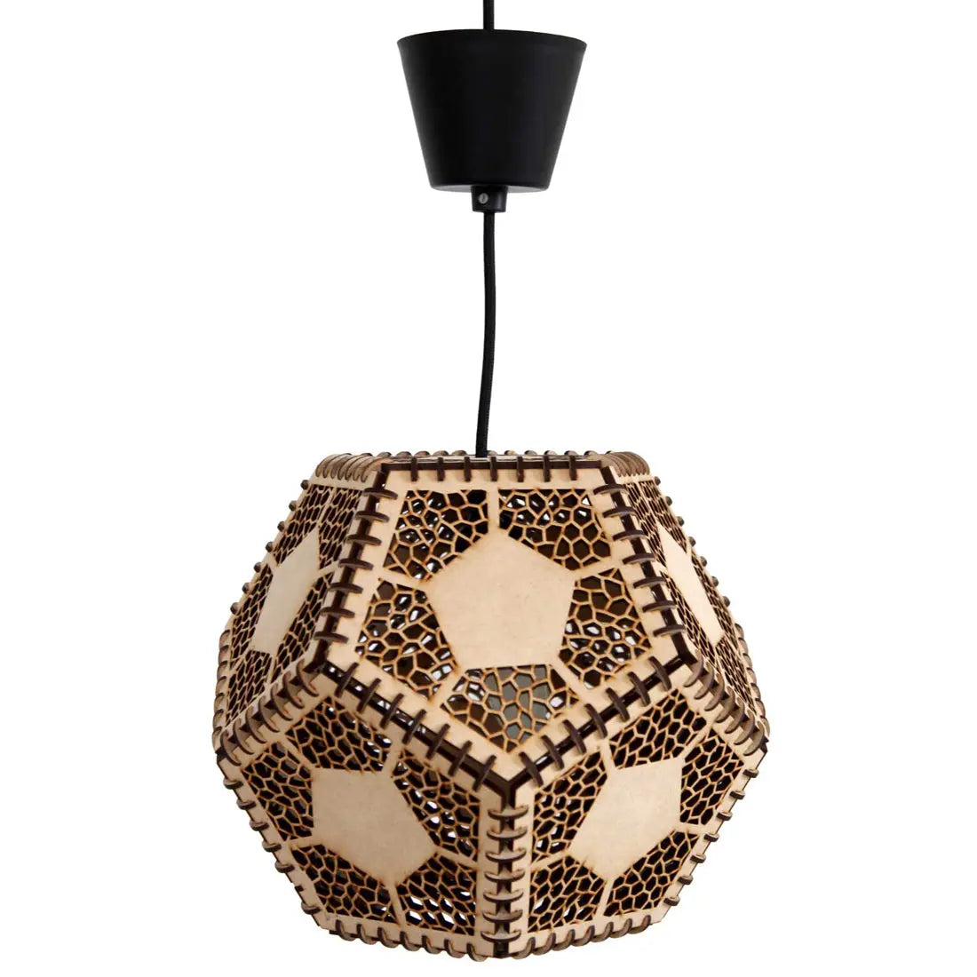 Cubist Hexagon Moroccan Hanging Light – Handcrafted Brass Pendant Ceiling Light for Living Room, Bedroom & Home Décor Attractive Sister
