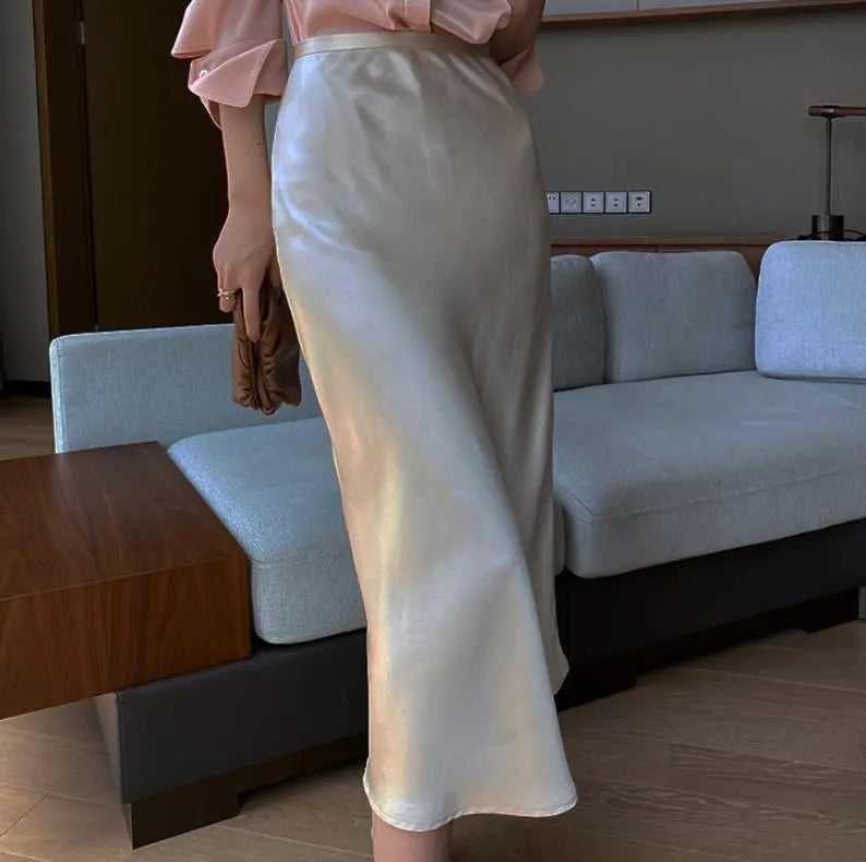 Cold Style French Style Solid Color Skirt Women's Clothing CJ