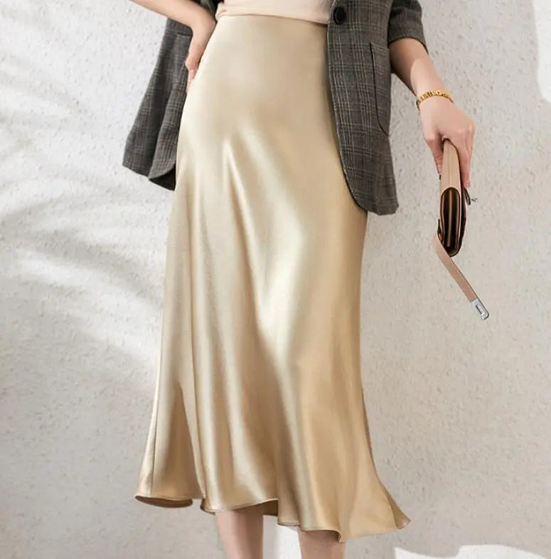 Cold Style French Style Solid Color Skirt Women's Clothing CJ