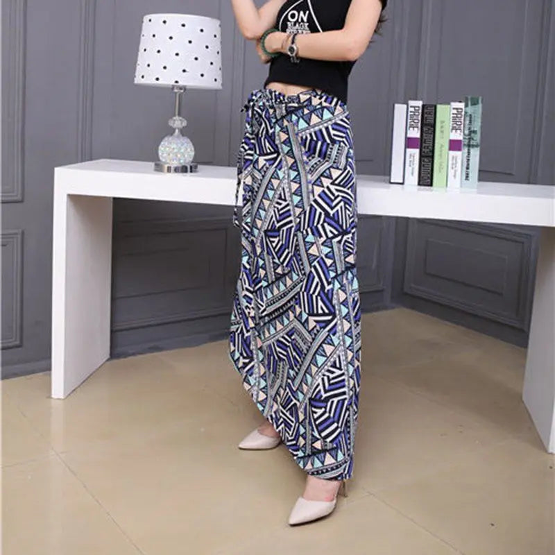 Sun-proof Skirt Chiffon Half-length High Waist A- Line With Lining CJ
