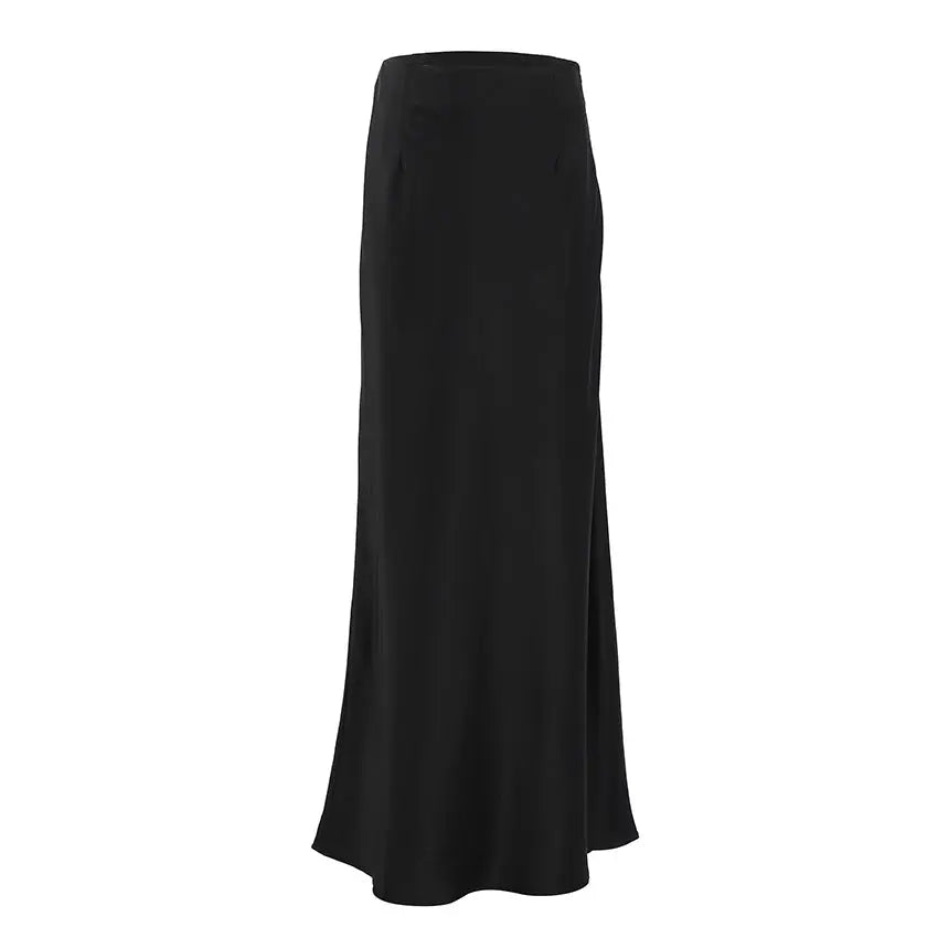 Women's Fashion Casual Satin Ice Silk Skirt CJ