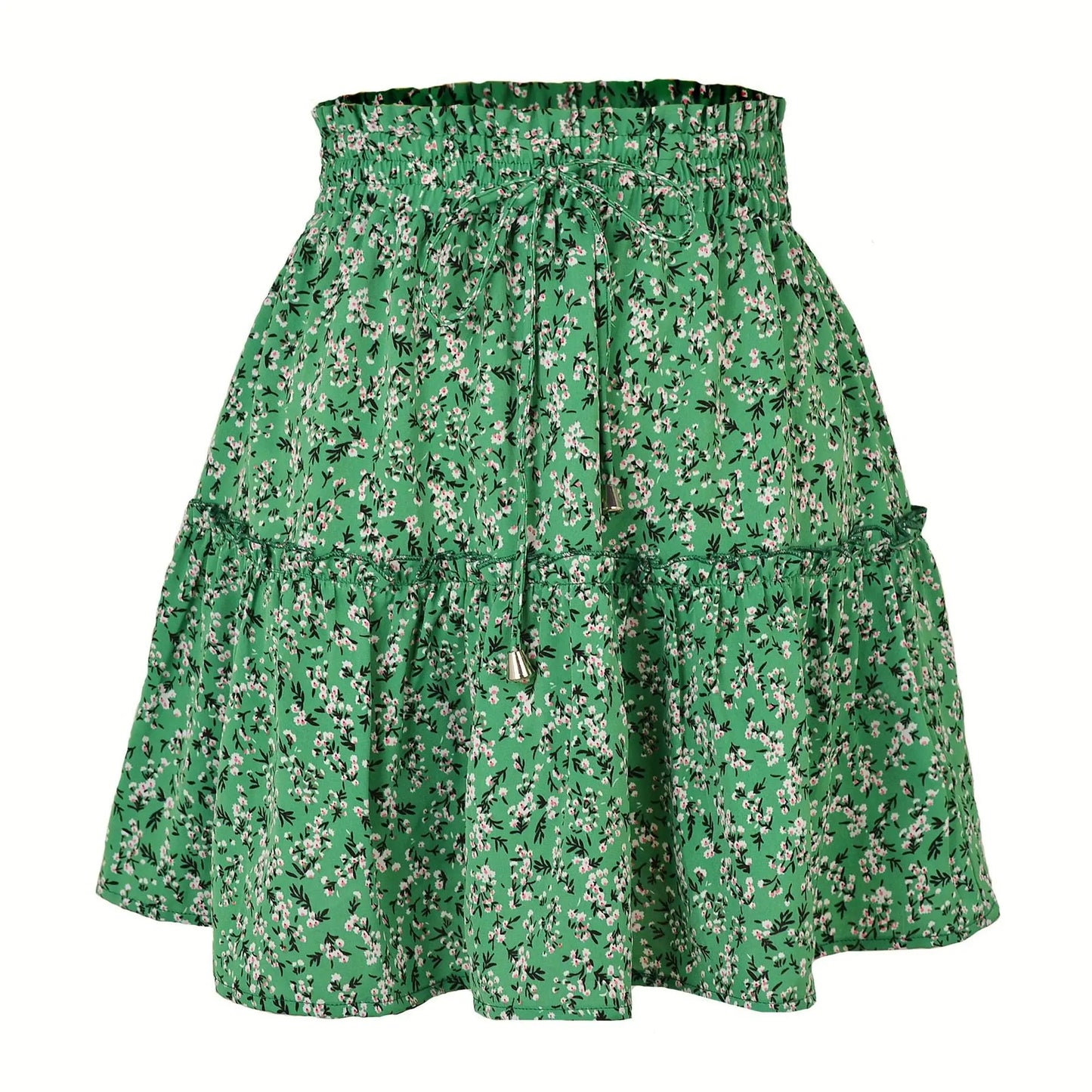 Women's High Waist Fashion Printed Small Floral CJ