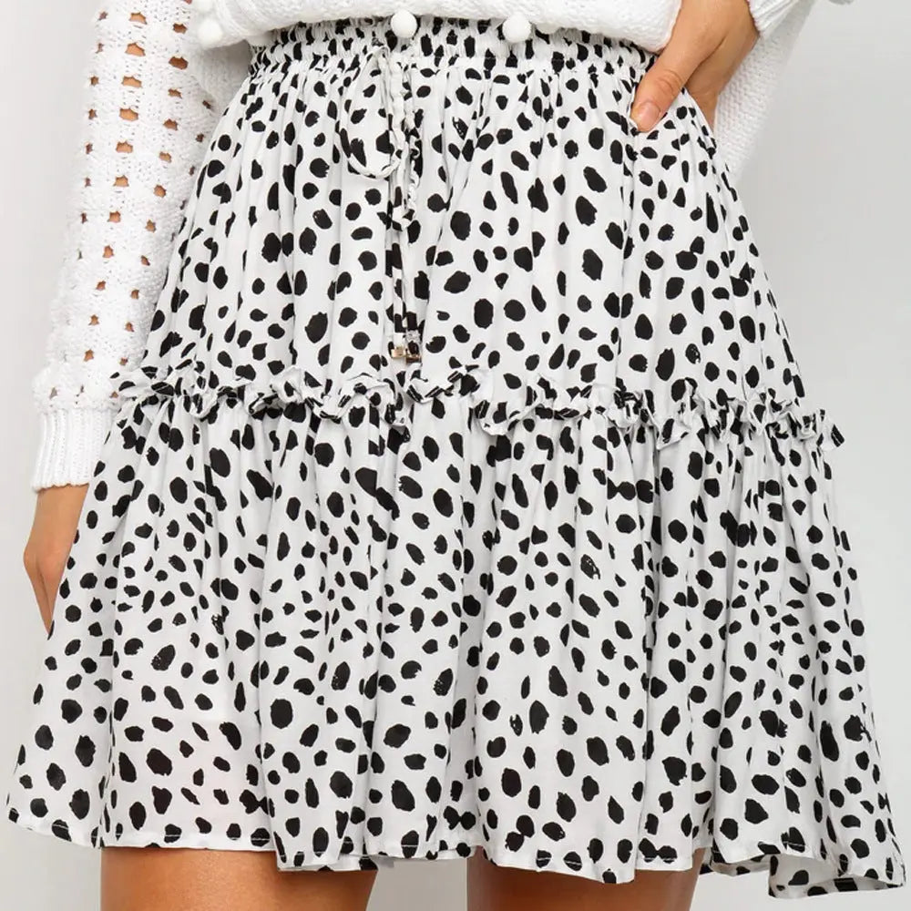 Women's High Waist Fashion Printed Small Floral CJ